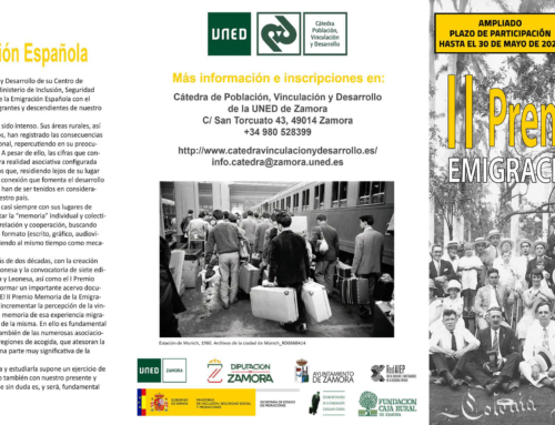 II Premio Memoria de la Emigracion Española: Ampliacion Plazo hasta 30/05/2024