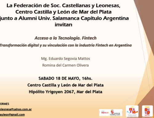 18 de Mayo 2024: Disertación «Acceso a la Tecnología. Fintech»