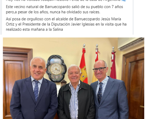 Visita D. Joaquín Rebollo a la Diputación de Salamanca