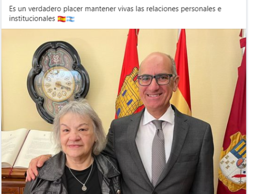 La Presidente de la Federación, Dña. Emilce Arroyo Pastor visita la Diputación de Salamanca
