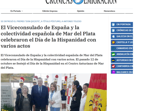 Crónicas de la Emigración: El Viceconsulado de España y la colectividad española de Mar del Plata celebraron el Día de la Hispanidad con varios actos