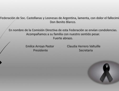 Condolencias: Don Benito Blanco